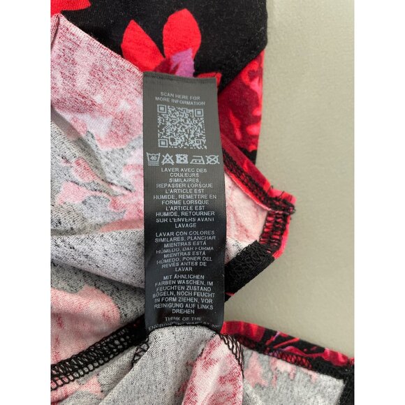 Asos Design Mini Dress Size 00 Floral Cami Lace Up Back Black Red Bohemian NEW - Picture 8 of 10